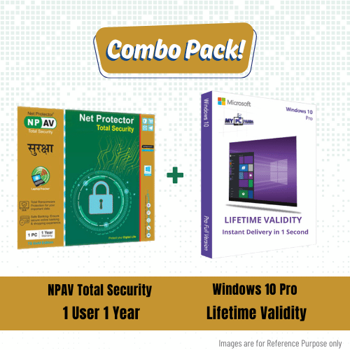 Net Protector Total Security 1 User 1 Year + Win 10 Pro 1 User